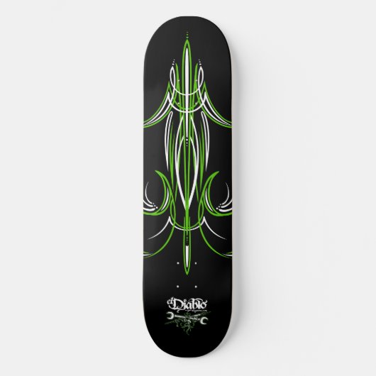 Pinstriped | der Teufel Mag | Skateboard Deck (Vorderseite)