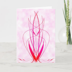 Pinstriped Heart Modern Valentine's Day Card Feiertagskarte