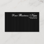 pinstriped QR Code Visitenkarte (Rückseite)