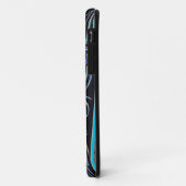 Pinstriped Tiki Maske iPhone Fall Case-Mate iPhone Hülle (Hinten/Links)