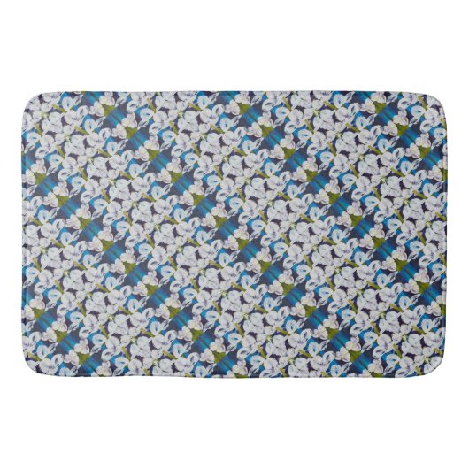 Pinstripes Abstraktes Muster Badematte (Vorderseite)