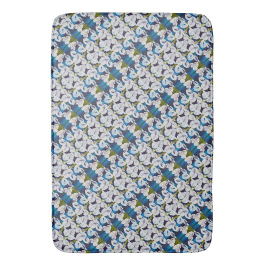 Pinstripes Abstraktes Muster Badematte (Vorderseite Vertikal)