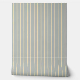 Pinstripes Grau Blau Farm Land Kollektion Tapete
