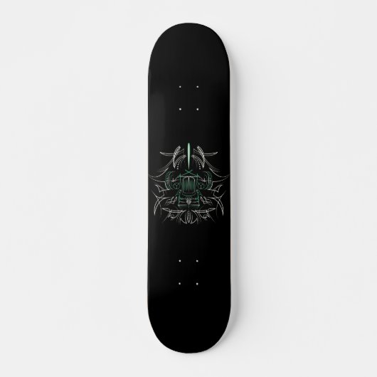 Pinstriping Hot Rod Skateboard (Vorne)
