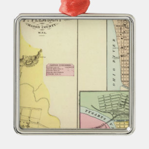 Pint angenehm, West Virginia Ornament Aus Metall