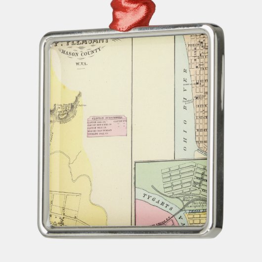 Pint angenehm, West Virginia Ornament Aus Metall (Links)