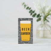 Pint Bier 2 | rustikal (Änderung) Visitenkarte (Stehend Vorderseite)