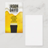 Pint Bier | Bier Glass Visitenkarte (Vorne/Hinten)