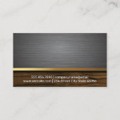 Pint Bier | Hintergrund Metall und Holz Visitenkarte (Rückseite)