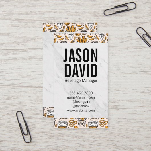 Pint Bier | Hopfen Visitenkarte (Vorderseite/Rückseite Beispiel)