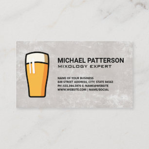 Pint-Bier-Logo-Geschäftskarte Visitenkarte