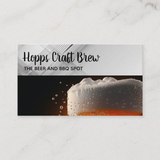 Pint Bier | Prost | Restaurant Visitenkarte (Vorderseite)