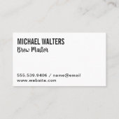 Pint Bier | Prost Visitenkarte (Rückseite)