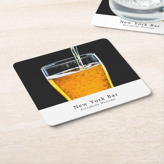 Pint Bier, Pub/Brauerei Rechteckiger Pappuntersetzer (angewinkelt)