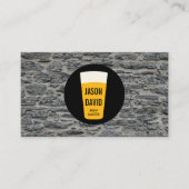 Pint Bier | rustikal (Änderung) Visitenkarte (Vorderseite)