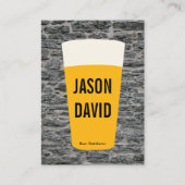 Pint Bier | rustikal (Änderung) Visitenkarte (Vorderseite)