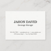 Pint Bier | rustikal (Änderung) Visitenkarte (Rückseite)