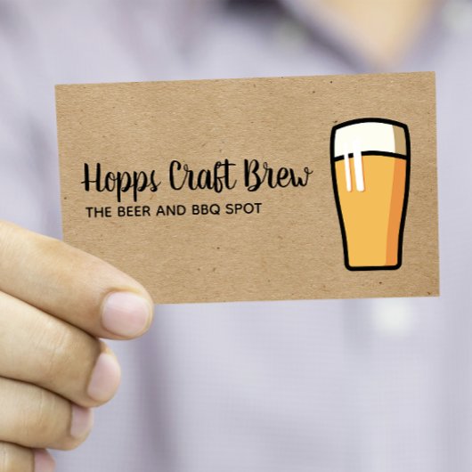 Pint Bier Visitenkarte