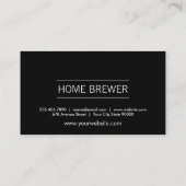 Pint Bierbrauer Zuhause Visitenkarte (Rückseite)