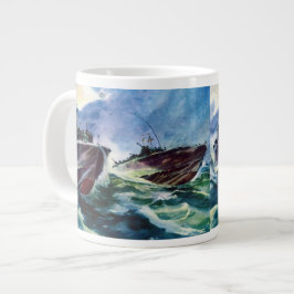 Pint-Boots-Jäger des Meeres WW2 John F. Kennedy Jumbo-Tasse