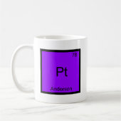 Pint - Chemie-Element-Symbol-T-Shirt Andersons Kaffeetasse (Links)