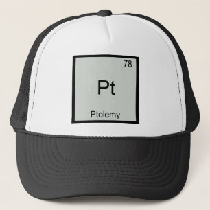 Pint - Chemie-Element-Symbol-T-Shirt Ptolemäus Truckerkappe