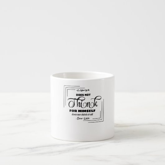 Pint des pensiven Dichters Espressotasse (Vorderseite)