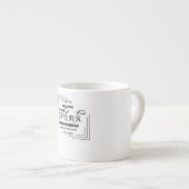 Pint des pensiven Dichters Espressotasse (Vorderseite Rechts)