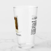 Pint Glas mit 5 Sternen Margarita Rezept (Rechts)