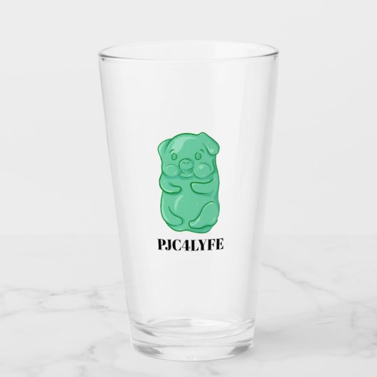 Pint-Glas-Schwein Glas (Vorderseite)
