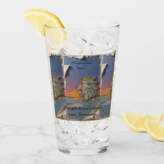 Pint Glass Awaken the Lion Glas (Vorderseite Ice)