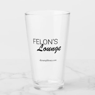Pint Glass "Felon's Lounge" Glas