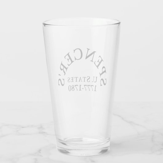 Pint Glass Glas (Rückseite)