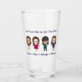 Pint Glass - Gute Freunde Glas (Vorderseite)