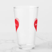 Pint Glass Niedlich Red Heath Name Personalisiert Glas (Links)