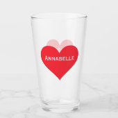 Pint Glass Niedlich Red Heath Name Personalisiert Glas (Vorderseite)