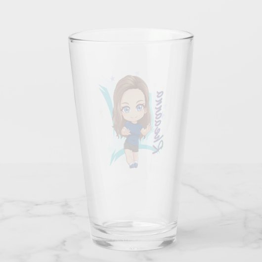 Pint Glass - Rheaanna Chibi Glas (Rückseite)