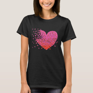 Pint Heart Butterflies Herzhemd T-Shirt
