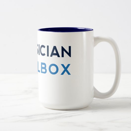 Pint-Kaffee-Tasse Zweifarbige Tasse (Rechts)