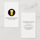 Pint-Logo für Bier Visitenkarte (Vorne/Hinten)