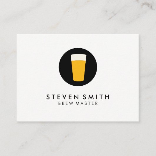 Pint-Logo für Bier Visitenkarte (Vorderseite)