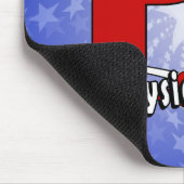Pint-LOGO GROSSER ROTER    körperlicher Therapeut Mousepad (Ecke)