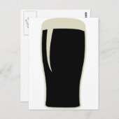 Pint o' Stout Postkarte (Vorne/Hinten)
