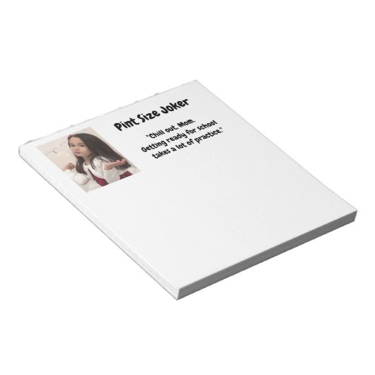 Pint Size Joker: Schulübungen Notizblock (angewinkelt)