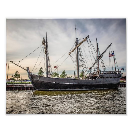 Pinta Replica Ship Fotografie Print (Vorne)