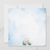 Pintable First Birthday Save the Date Ocean (Rückseite)