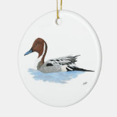 Pintail Duck Keramik Ornament (Links)
