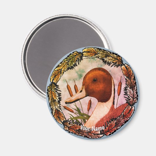 Pintail-Duck-Magnet Magnet (Vorderseite/Rückseite)