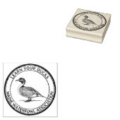 Pintail Duck Wasservögel Natur oder Rücksendeadres Gummistempel (Stempel)