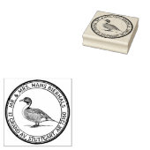 Pintail Duck Wasservögel Natur oder Rücksendeadres Gummistempel (Stempel)